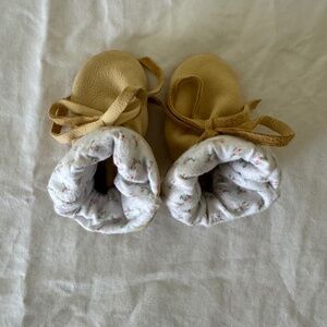 Real leather handmade baby moccasins